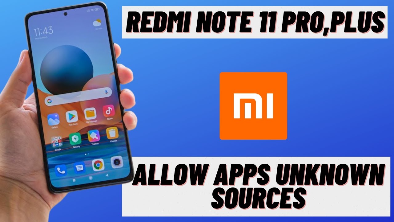 How to Allow Unknown Sources in XIAOMI Redmi Note 11 pro,plus Enable App Installation 2022