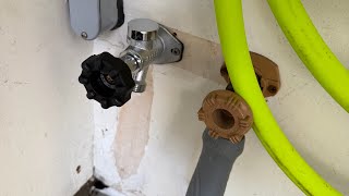 Broken frost free hose bib