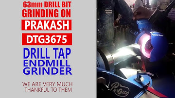 PRAKASH Drill Tap Endmill Grinder from Rajkot, India | 63 mm Dia Drill Bit Regrinding