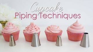 Cupcake Piping Techniques Tutorial