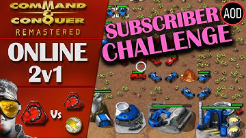 Command and Conquer Remastered: Tiberian Dawn - 2v1 Online Multiplayer - Custom Match