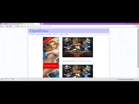 COMO DESCARGAR OPTIFINE PARA MINECRAFT - YouTube
