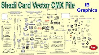 Shadi Card Vector CMX File Free |By IB Graphics| IBG25