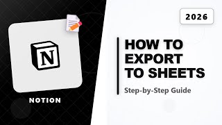 How To Export Notion Database To Google Sheets