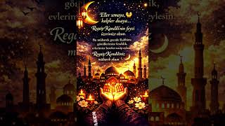 Regaip Kandilinin Feyzi Üzerimize Olsun Hayırlı Kandiller