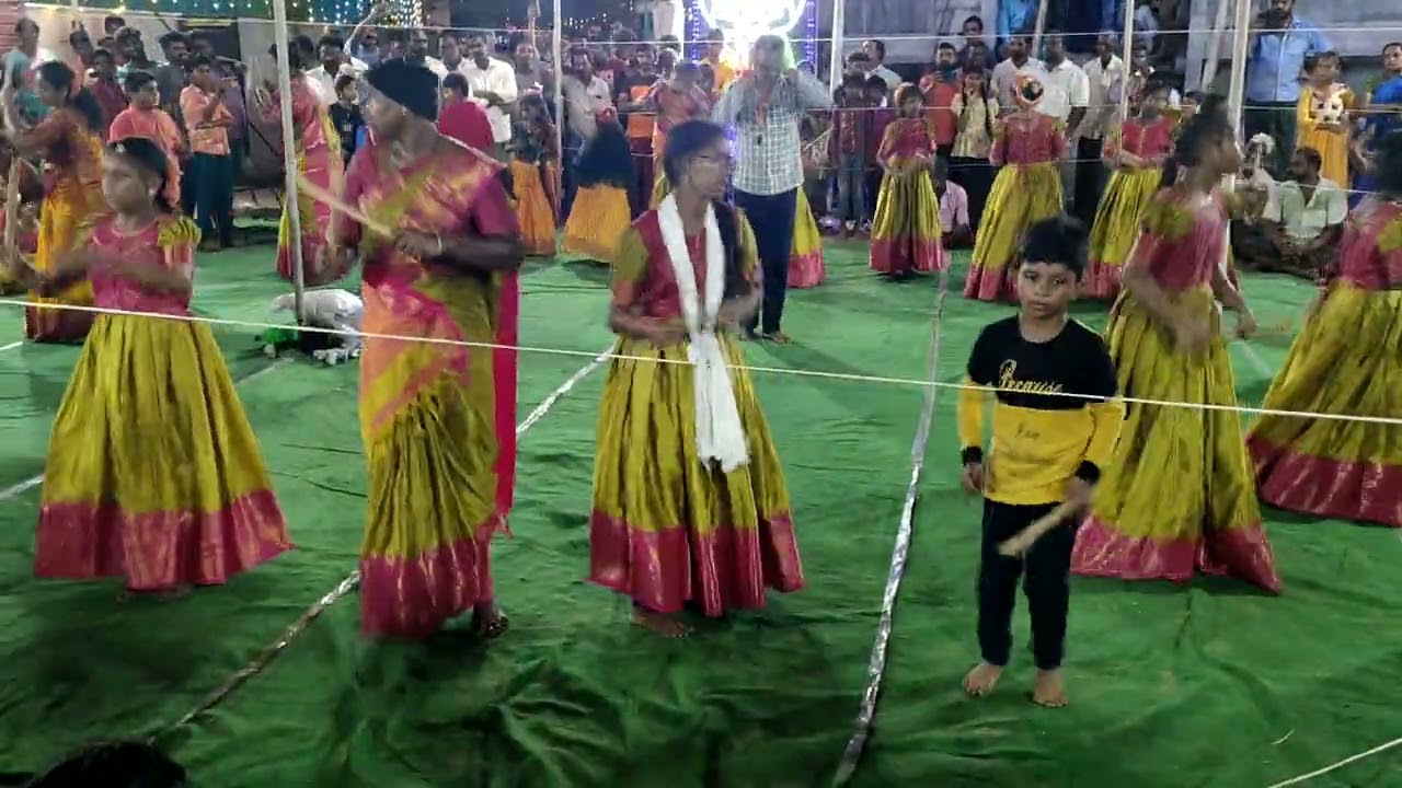 #రఘుకుల తిలకా రారా అంటూ కోలాటం శ్రీ శ్రీ గంగమ్మ తల్లి తిరునాళ్ళు సందర్భముగా 9/7/24