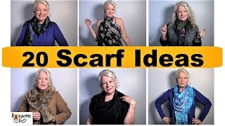 My Top 20 Scarf Styles, Ties, Tying, How To Fashion Lookbook of Scarves for Women