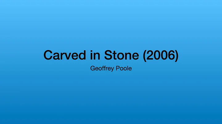 Geoffrey Poole - Carved in Stone (2006)
