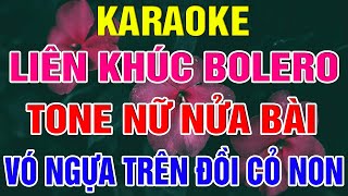 Liên Khúc Cha Cha Cha Tone Nữ Dễ Hát  -  Karaoke Vó Ngựa Trên Đồi Cỏ  - Non  -  Karaoke Lâm Organ