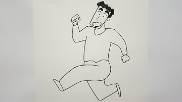 How to Draw Hiroshi Nohara Drawing step by step | Shinchan Dad Drawing