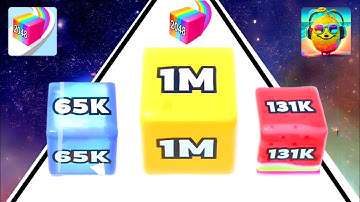 Satisfying Mobile Games 2023 - 4k - Jelly Run 2048 - Twist Hit - Spiral Roll - Type Spin - StackyDas