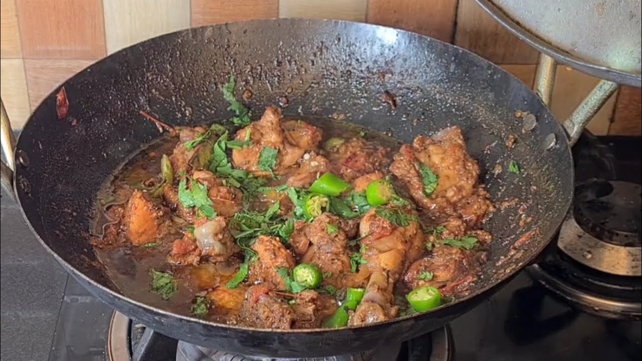 Authentic dhaba style chicken karahi 