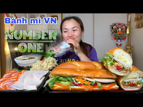Video Thử thách ăn hết 3 ổ bánh mì chả thịt pate chà bông &... - youtube