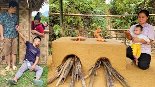 14YearOld Single Mother  Make a Beautiful Wood Stove From Clay, Good People Help Evict ExHusband