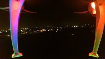 short night flight with xiaomi yi extreme camera & Syma X8C quadcopter