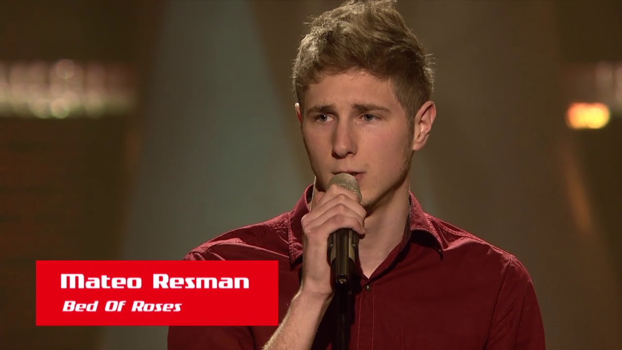 Mateo Resman "Bed Of Roses" The Voice of Croatia Season1 Blind Auditions5 YouTube