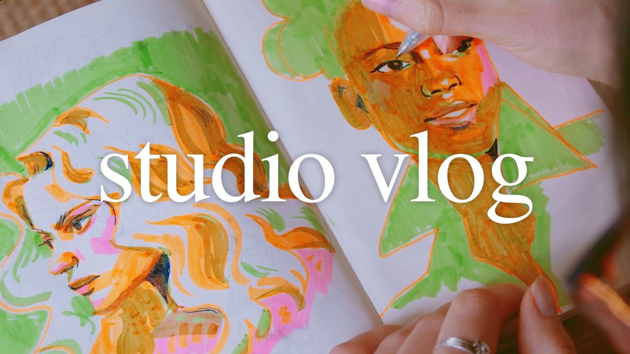 Finishing my sketchbook 2 years later - YouTube