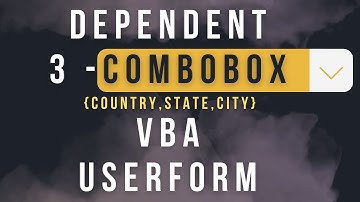 cascading dependent combo boxes on a UserForm using Excel VBA