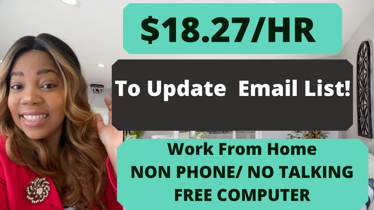 Earn $18.27 Update Clients Email List Work from home,  Data Entry non phones Job