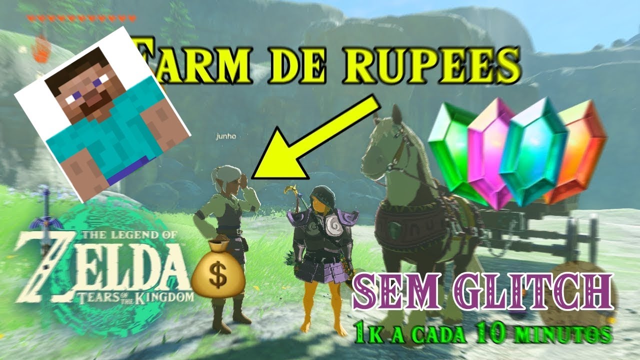 TLOZ TOTK - Como conseguir rupees infinitos sem glith e rápido (FARM