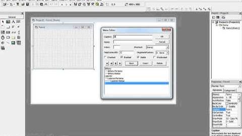 Membuat Menu Editor di Visual Basic 6 0