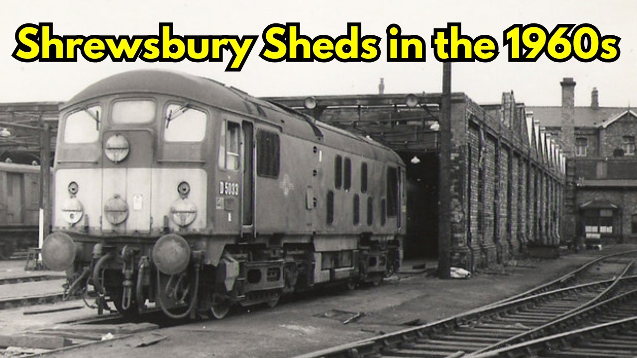 Shrewsbury’s Steam Sheds in the 1960s – The Final Years of Steam #shrewsbury #steam #locomotive #fyp
