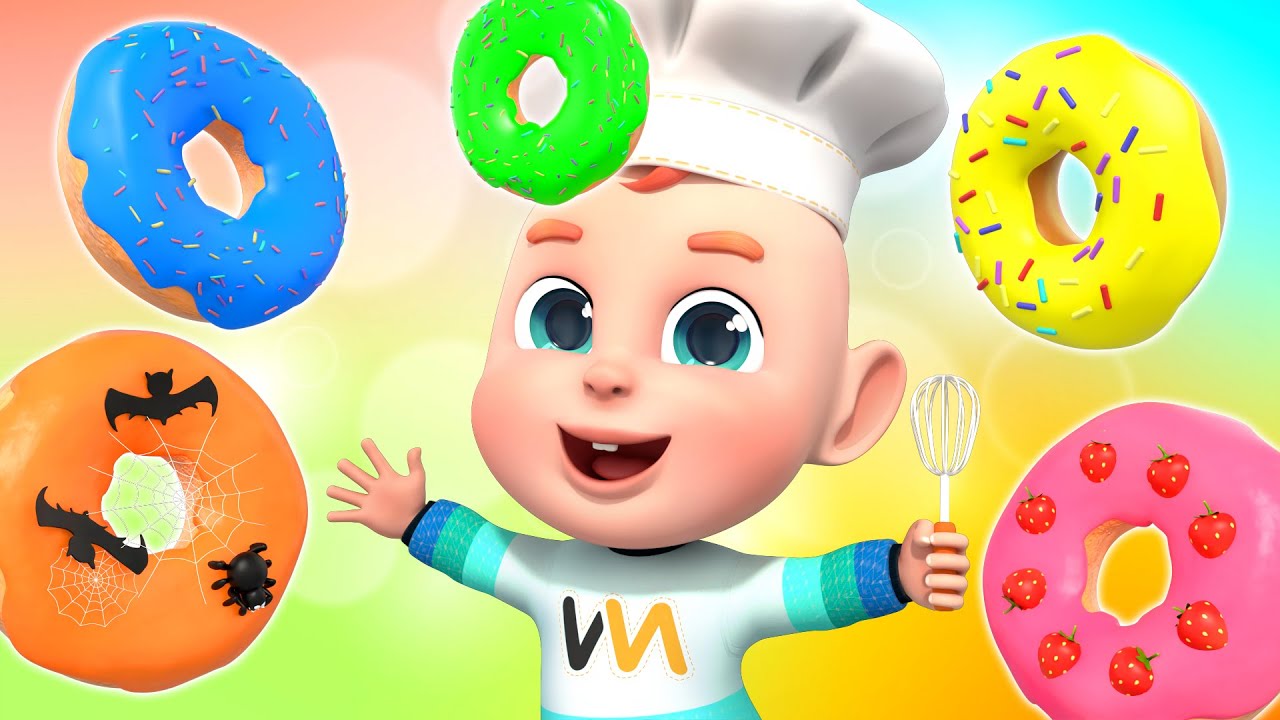 Learn Colors With Donuts | Colors Song for Kids | Nursery Rhymes for Kids | Rosoo Sing & Learn