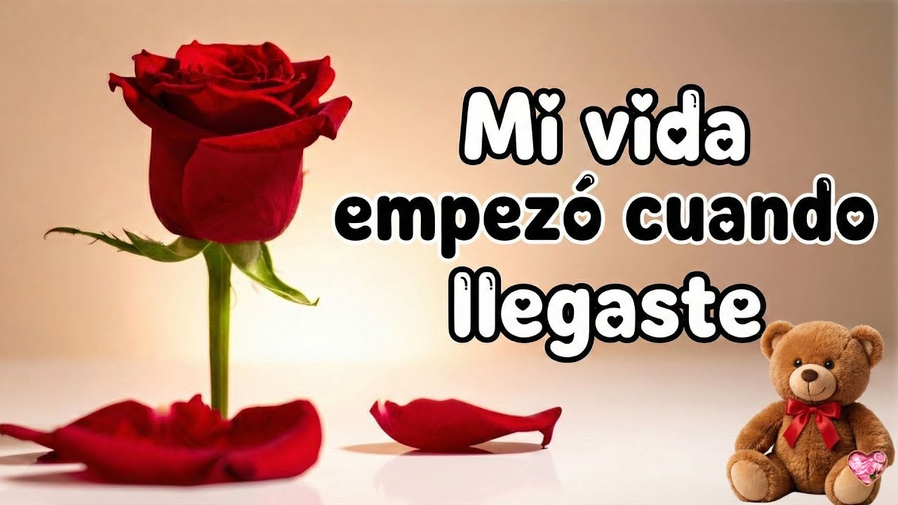 Hola mi amor 🌷 este mensaje es para recordarte lo especial que eres en mi vida siempre