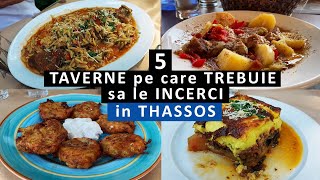 5 TAVERNS you need to TRY in THASSOS ISLAND | prices, traditional food, atmosphere