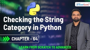 Checking the String Category in Python | Python for Beginners | Chapter 64
