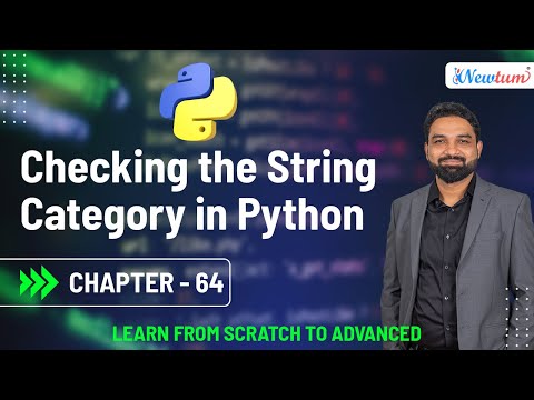 Checking the String Category in Python | Python for Beginners | Chapter 64