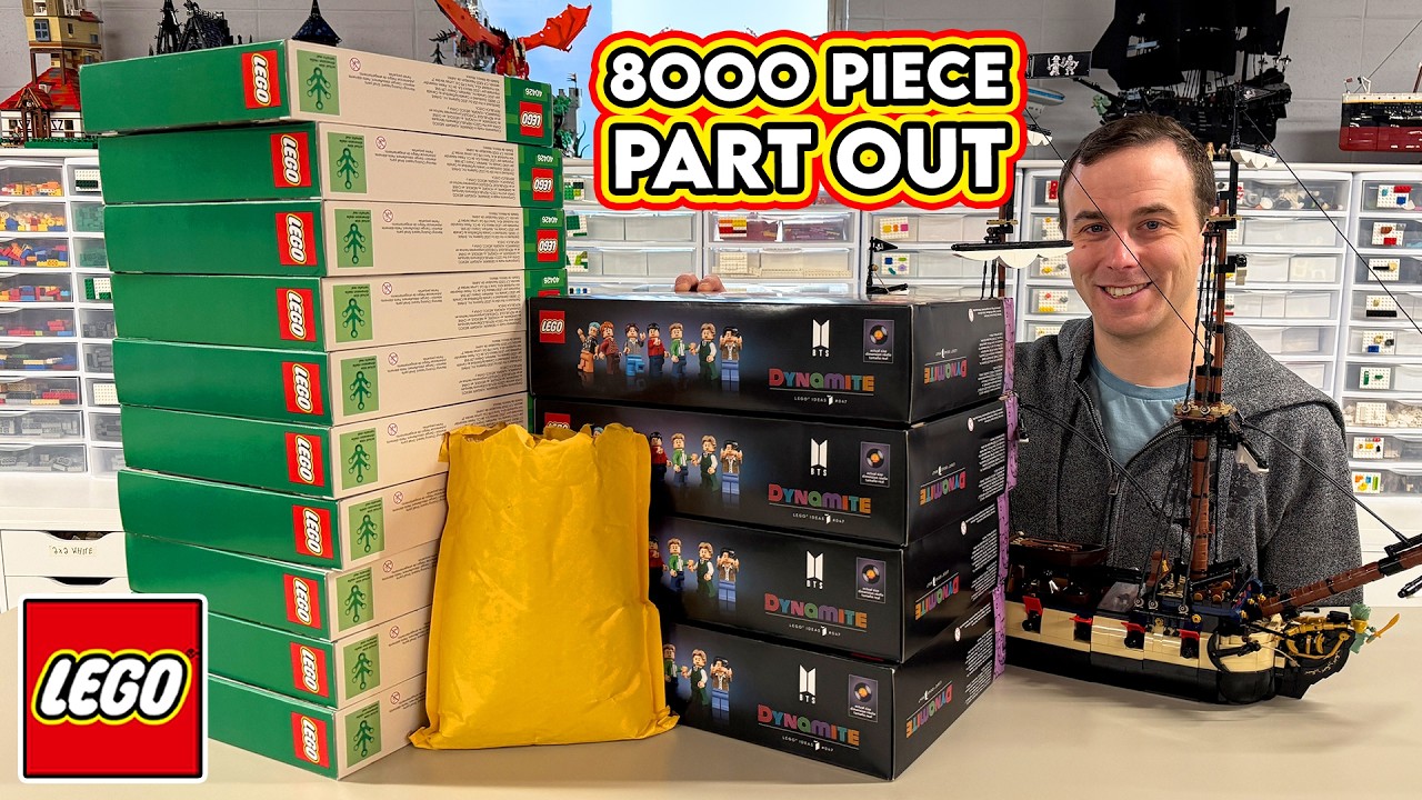 8000 LEGO Piece Part Out! Placing Sets! BrickLink Haul! VLOG