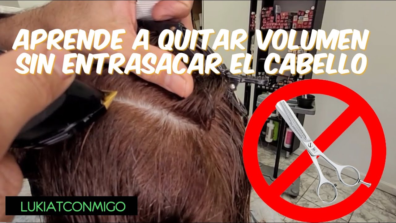 Como quitar volumen al cabello largo sin entresacar y bajar el frizz