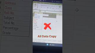 Excel Tricks and Tips | Excel shorts video |#shorts #shortvideo #skillexcel #exceltricks