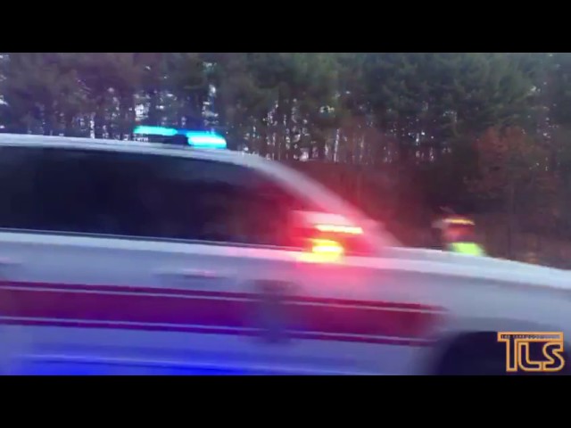 Overturned boat on 195