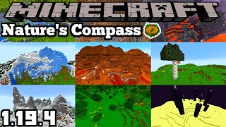 NATURE'S COMPASS MOD UPDATE - MINECRAFT 1.19.4 (MOD SHOWCASE)
