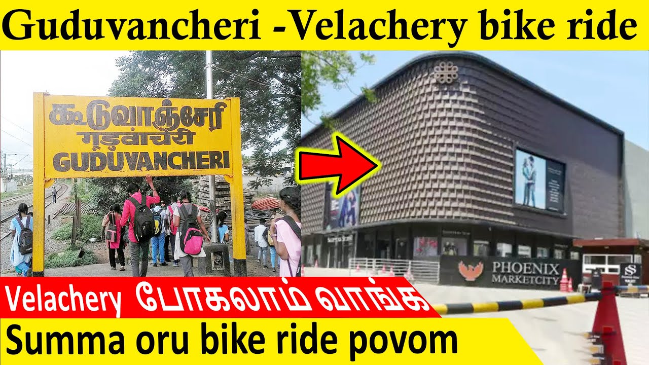 Guduvanchery to Velachery bike ride timelapse velachery