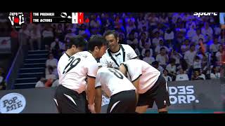 the prediksi vs the aktor. voly ball