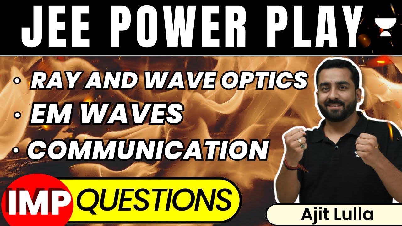 Ray and Wave Optics, EM Waves and Communication Most Imp Questions