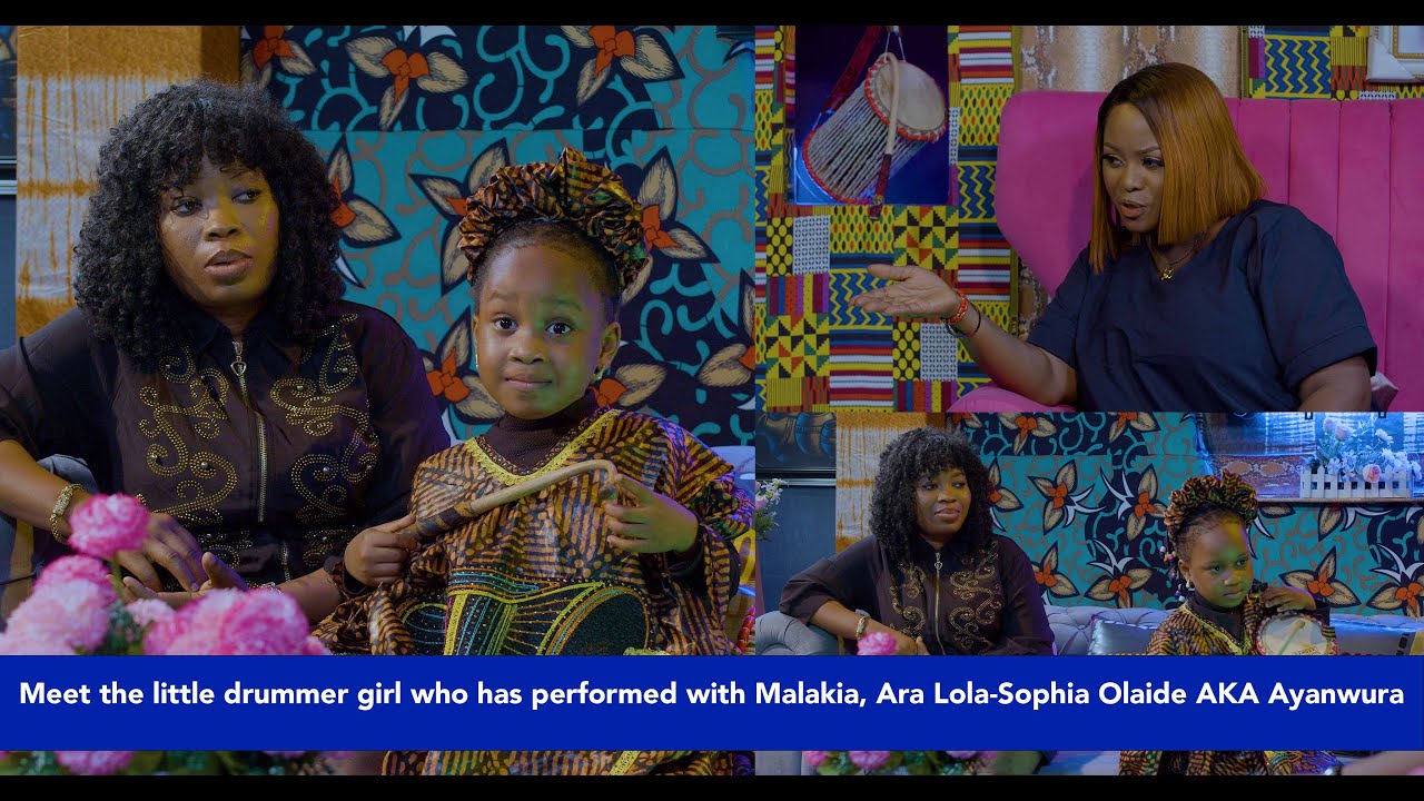 MEET AYANWURA; THE LITTLE DRUMMER GIRL WHO HAS PERFORMED WITH MALAKIA AND ARA LOLA