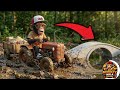 Monkey Nana Builds Strong Concrete Bridge with Cement Mixer | Muddy Area to Solid Construction