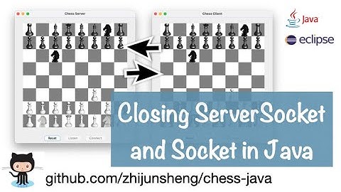 Java Chess 033: Closing Socket and ServerSocket in Java
