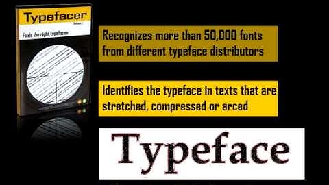 Identify fonts with Typefacer!