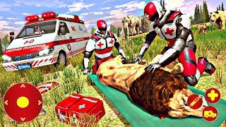 Doctor Robot Animals Rescue - Ambulance Simulator Game | Android Gameplay screenshot 2