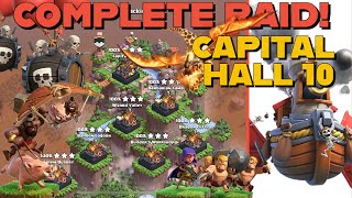 CAPITAL HALL 10 COMPLETE BEST OF RAID! Easy attack strategies that anyone can do | Clan Capital
