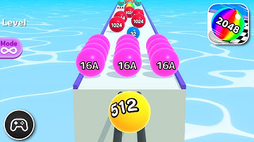 Ball Run 2048 - Gameplay Walkthrough Part 146 - Puzzle Game Levels To Play (iOS, Android)