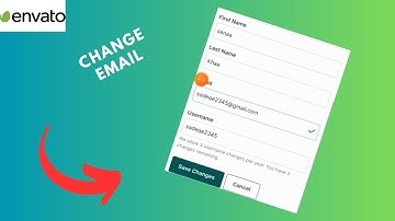 how to change email address envato