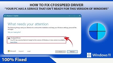 Fix cFosSpeed Driver Error in Windows 11 | Windows 11 Update Error | cFosSpeed Driver