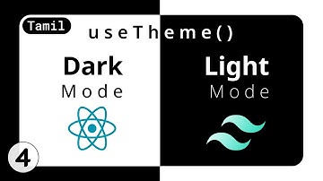 Dark || Light Mode Using React & Tailwind | Project Tut#4 | Tamil
