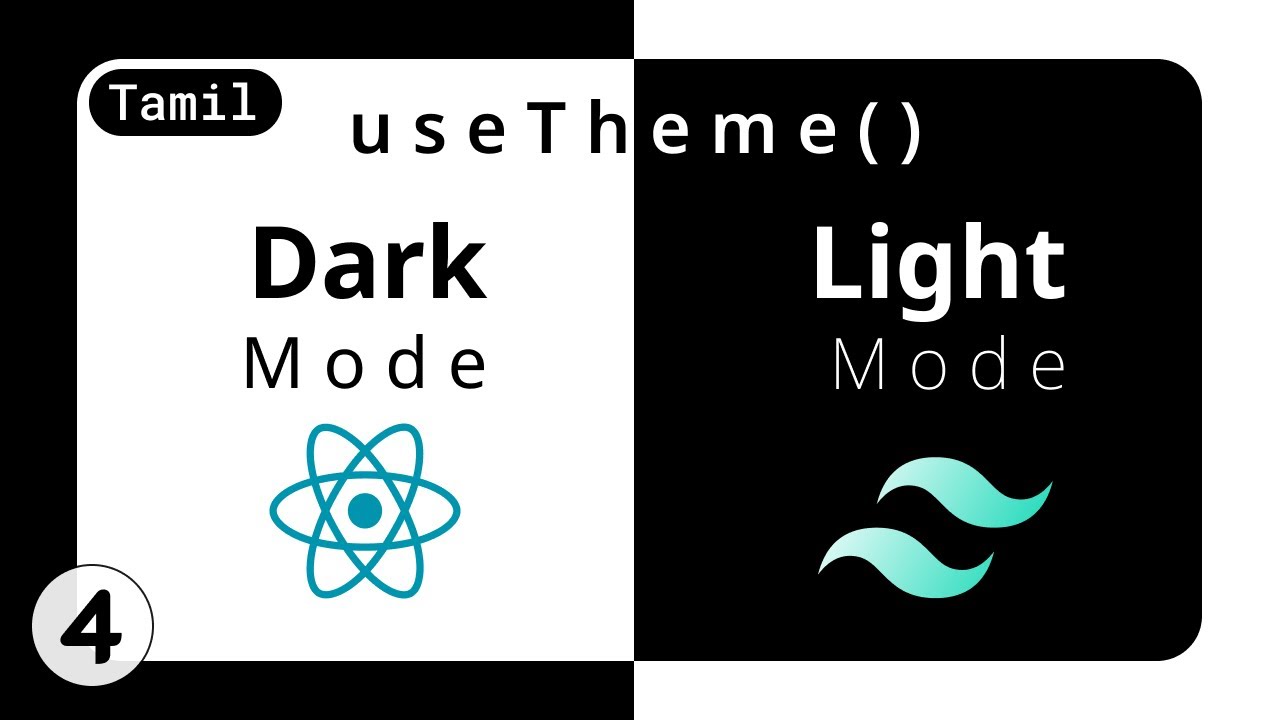 Dark || Light Mode Using React & Tailwind | Project Tut#4 | Tamil - YouTube